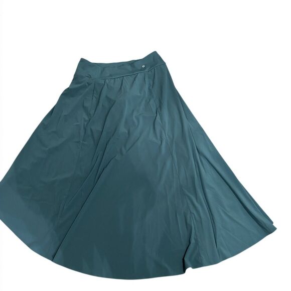 Halara Breezeful High Waisted High Low Ruffle 2-in-1 Quick Dry Maxi Skirt SZ XL - Picture 3 of 5